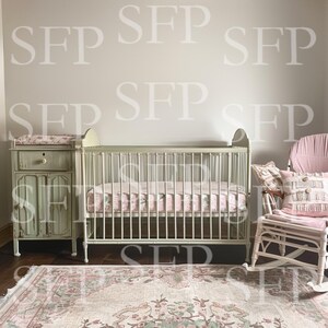 Rustic Farmhouse Child&#39;s Nursery Wall Art Mockup 448