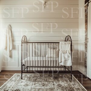 Rustic Farmhouse Child&#39;s Nursery Wall Art Mockup 292