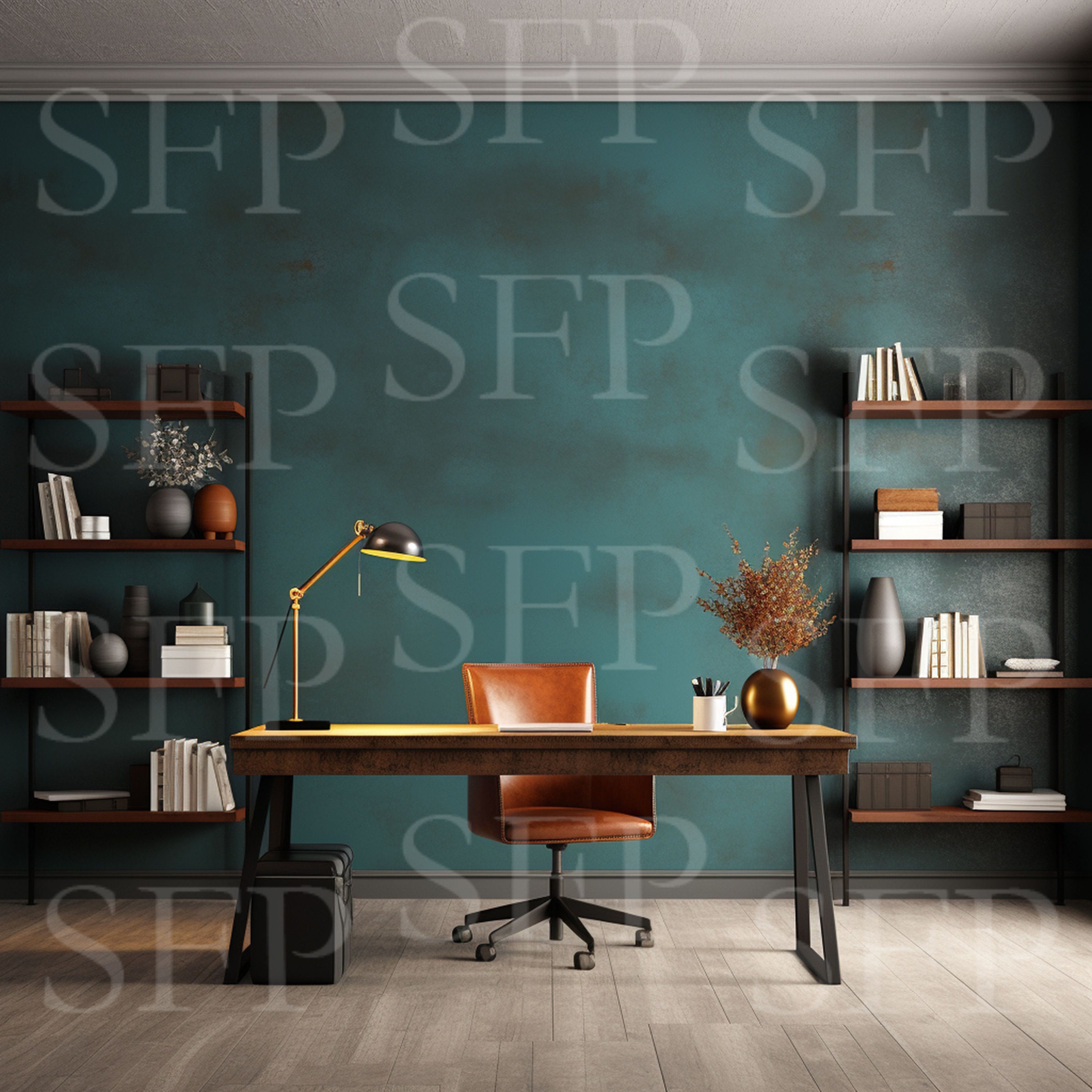 Modern Industrial Home Office Wall Art Mockup 105 - Etsy