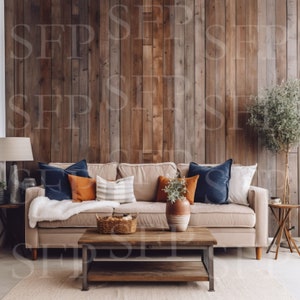 Rustic Farmhouse Living Room Wall Art Mockup 154