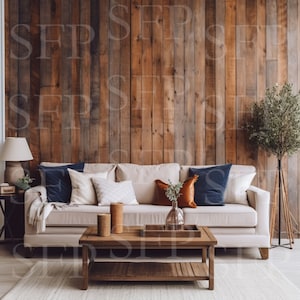 Rustic Farmhouse Living Room Wall Art Mockup 153