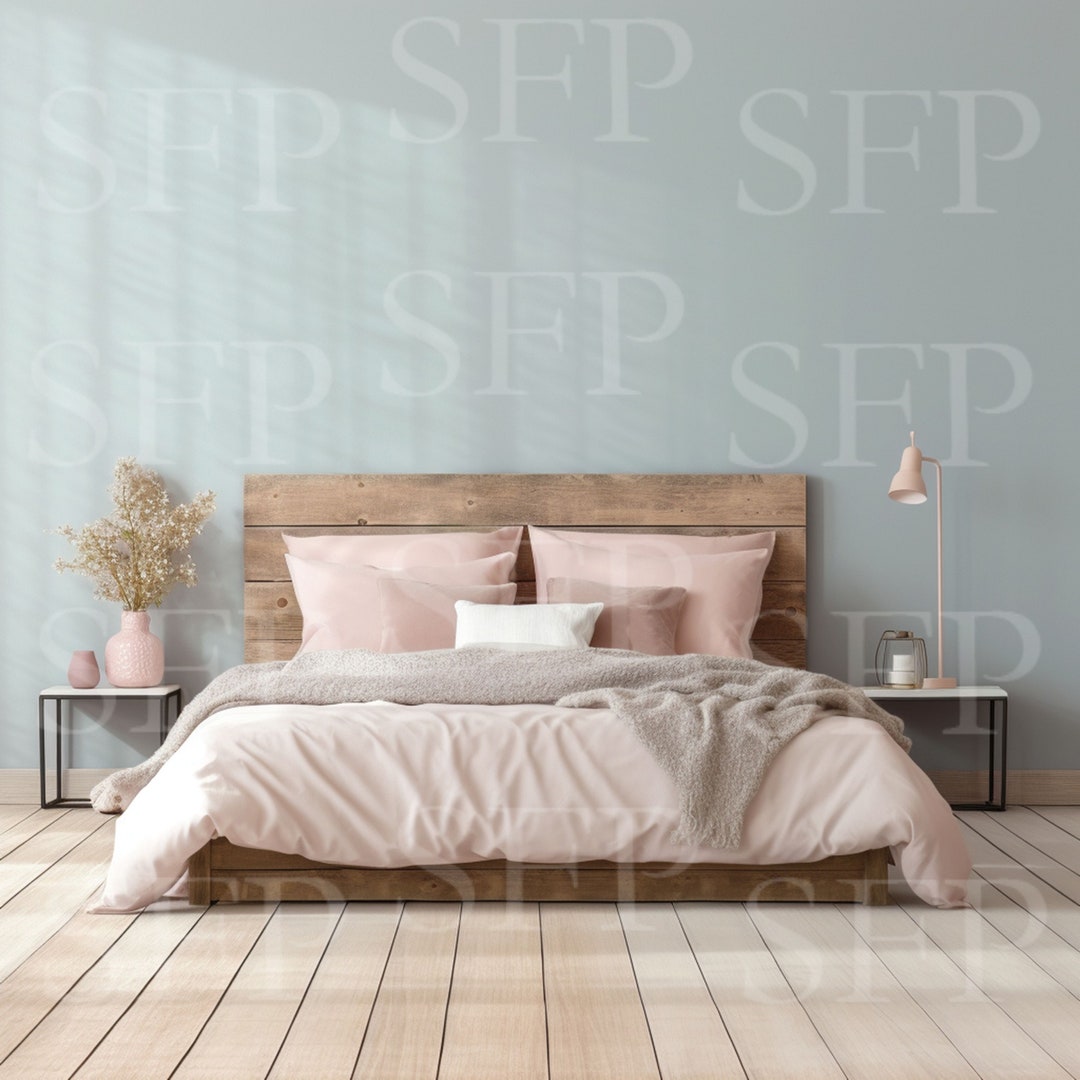 Rustic Farmhouse Bedroom Wall Art Mockup 31 Etsy