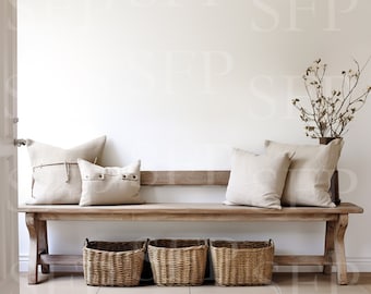 Rustic Farmhouse Hallway Wall Art Mockup 243