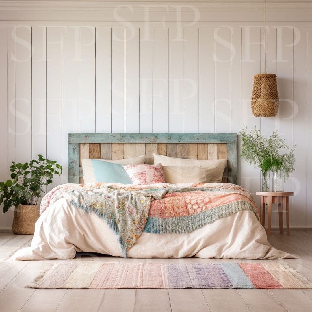 Rustic Shabby Chic Bedroom Wall Art Mockup 120 - Etsy