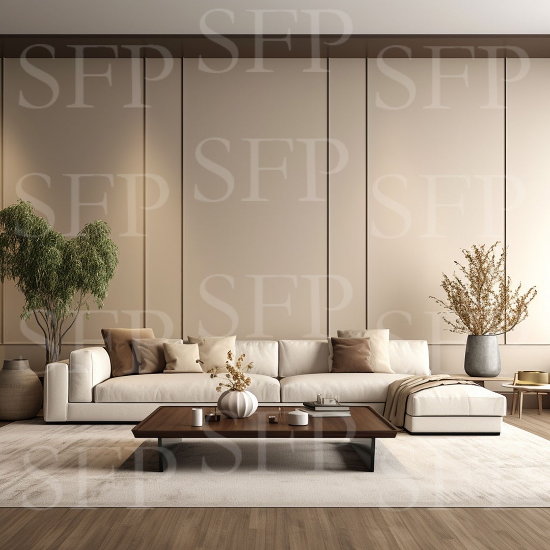 Mid Century Modern Living Room Wall Art Mockup 132 - Etsy