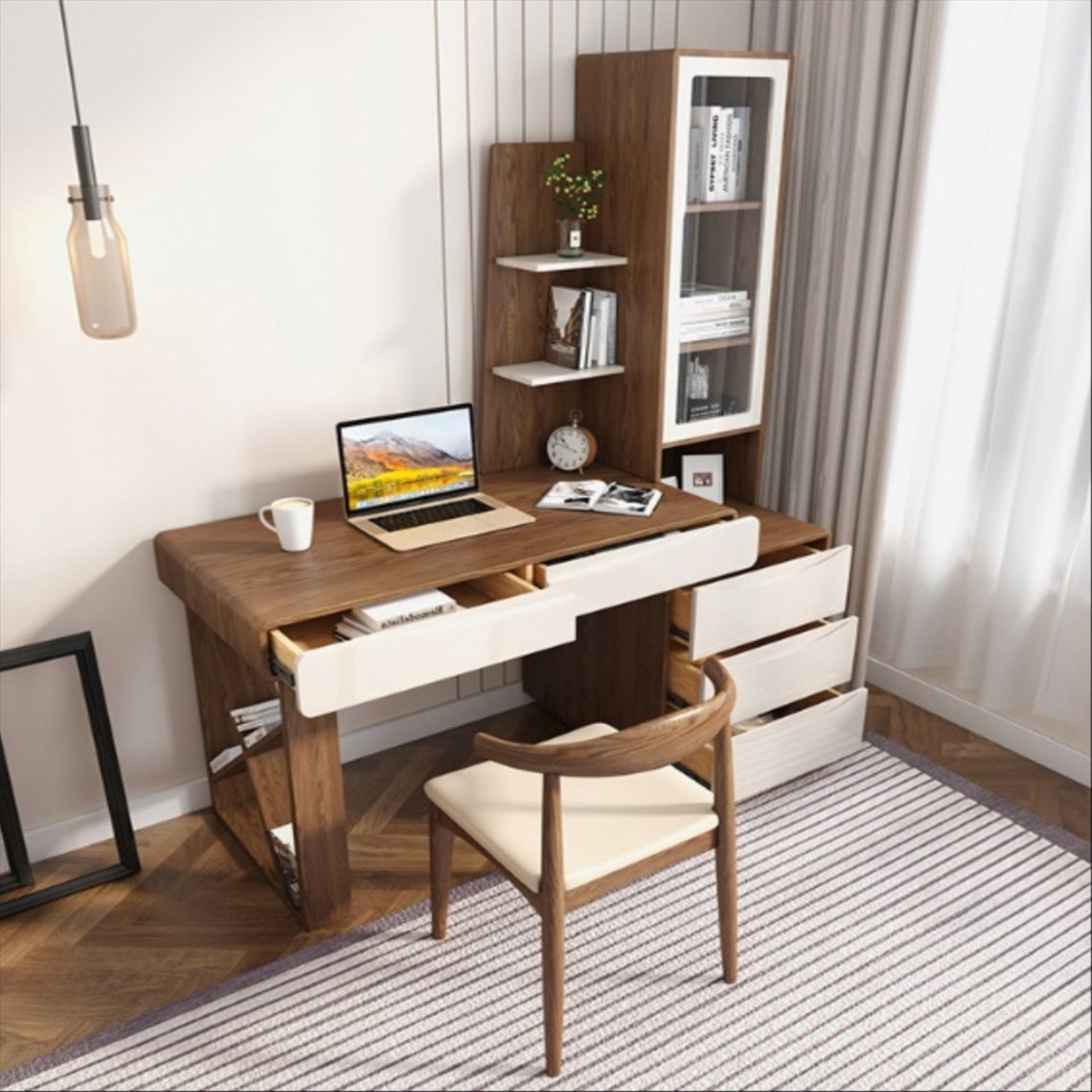 Nordic computer desk desk bedroom study desk student writing | Etsy