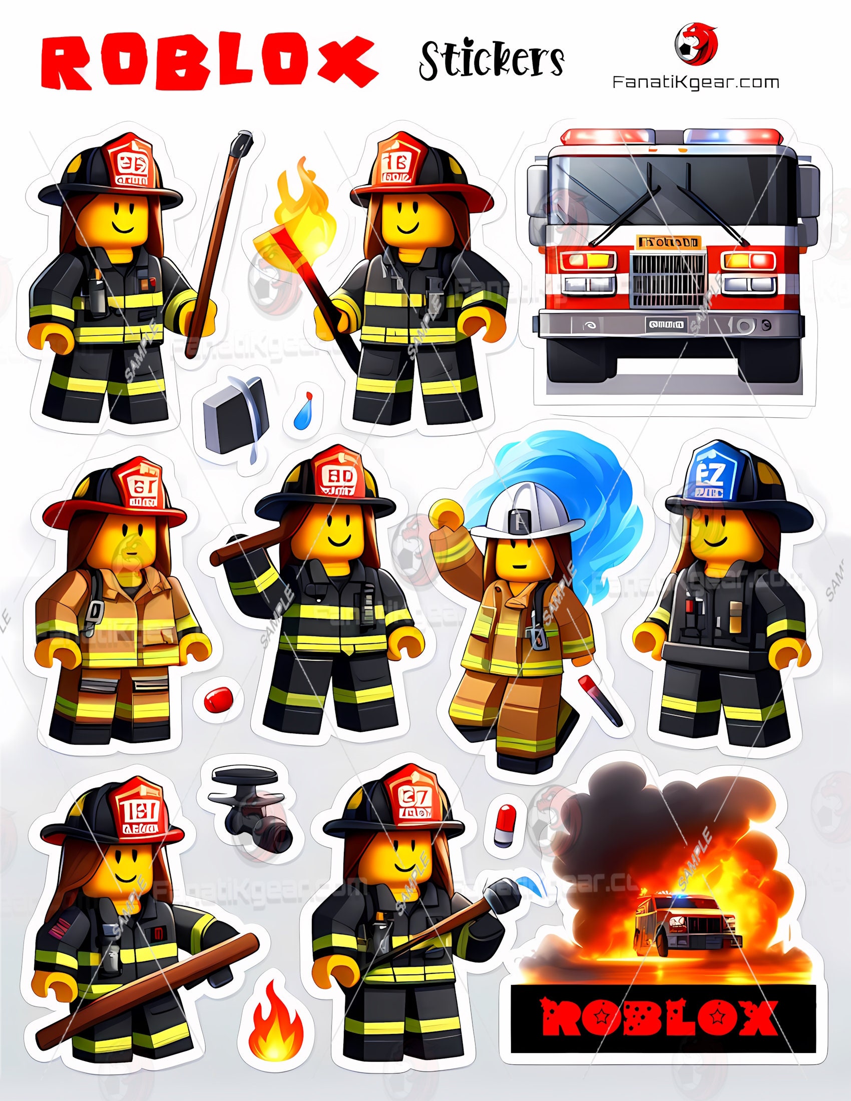 Roblox Stickers, 50 Roblox Printable, Digital Download, Bundle Boys ...