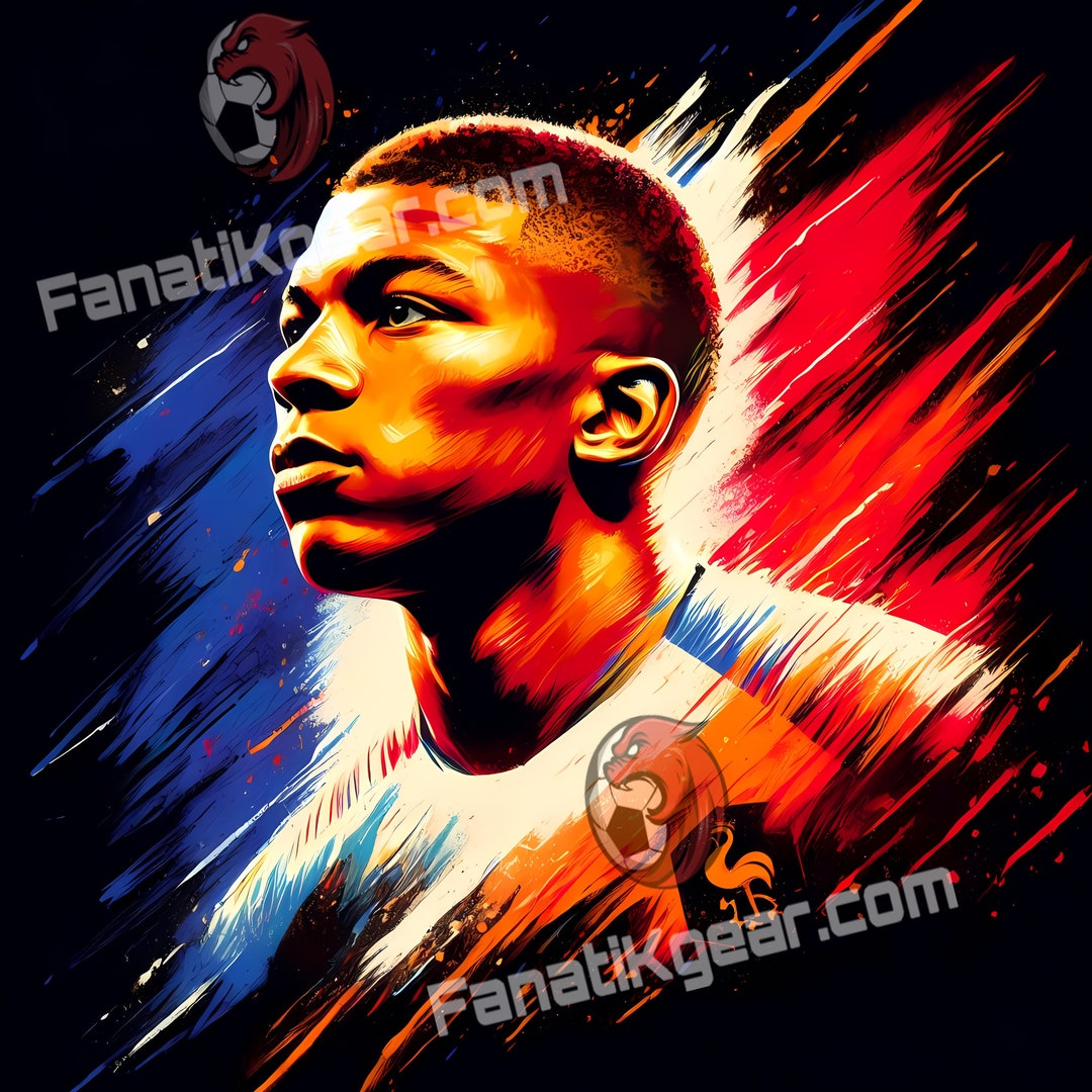Mbappe Print, Printable Mbappé Poster, Mbappe Printable,mbappe Poster ...