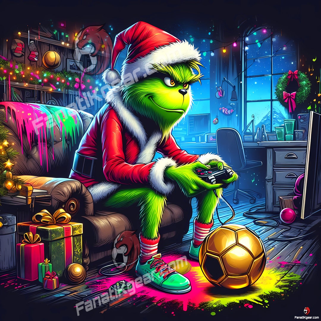 Grinch Print Grinch Poster Gaming Digital Print Video Game - Etsy UK