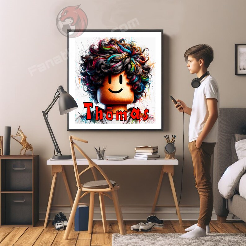 Customized Avatar Roblox Poster, Roblox Print, Personalized Roblox ...