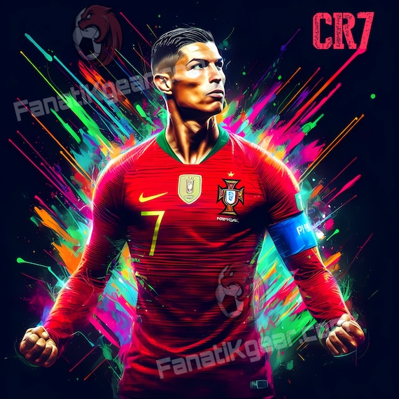 Cristiano Ronaldo Digital Print Printable Ronaldo Poster C Ronaldo