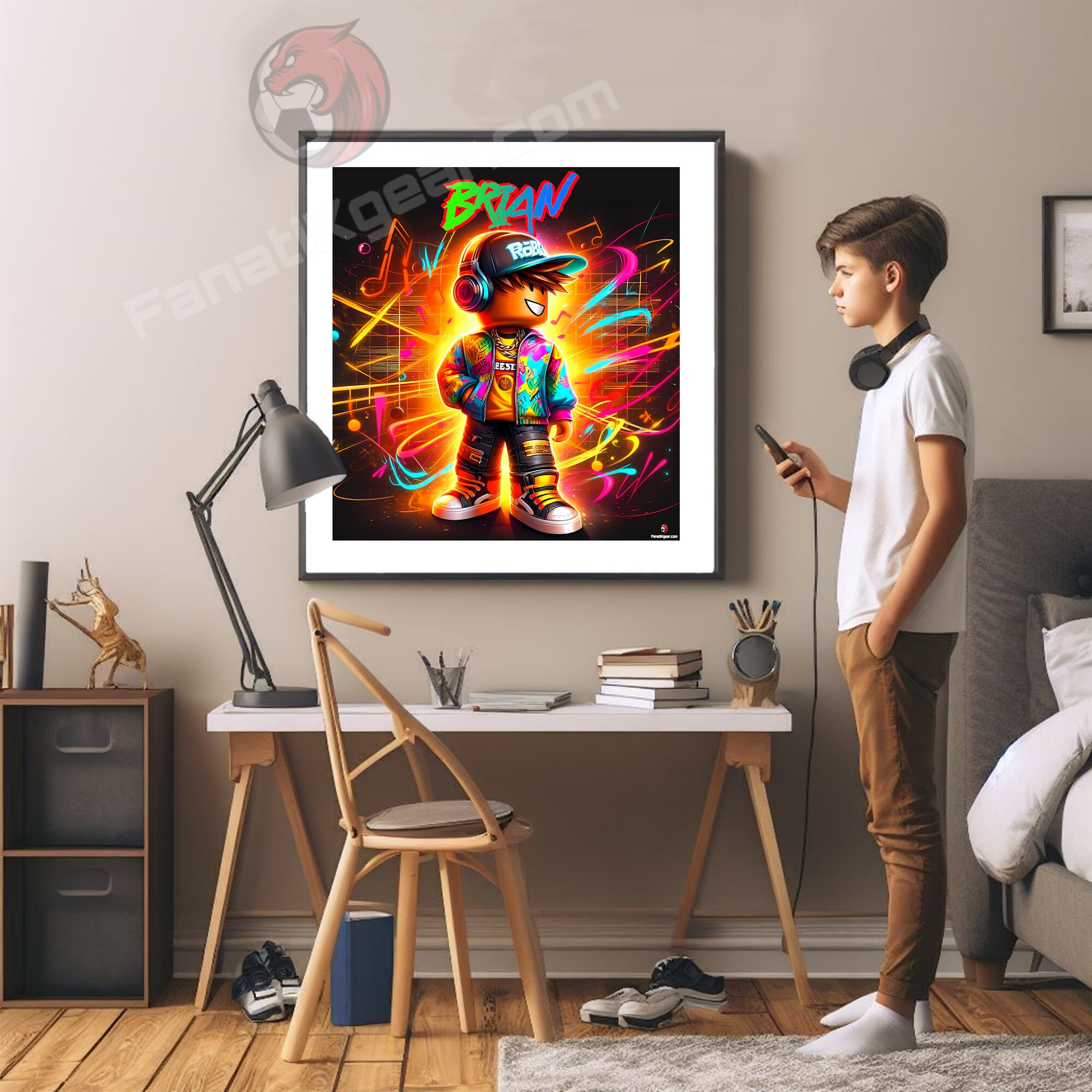 Roblox Custom Name , Roblox Birthday Gift, Personalized Roblox Print ...