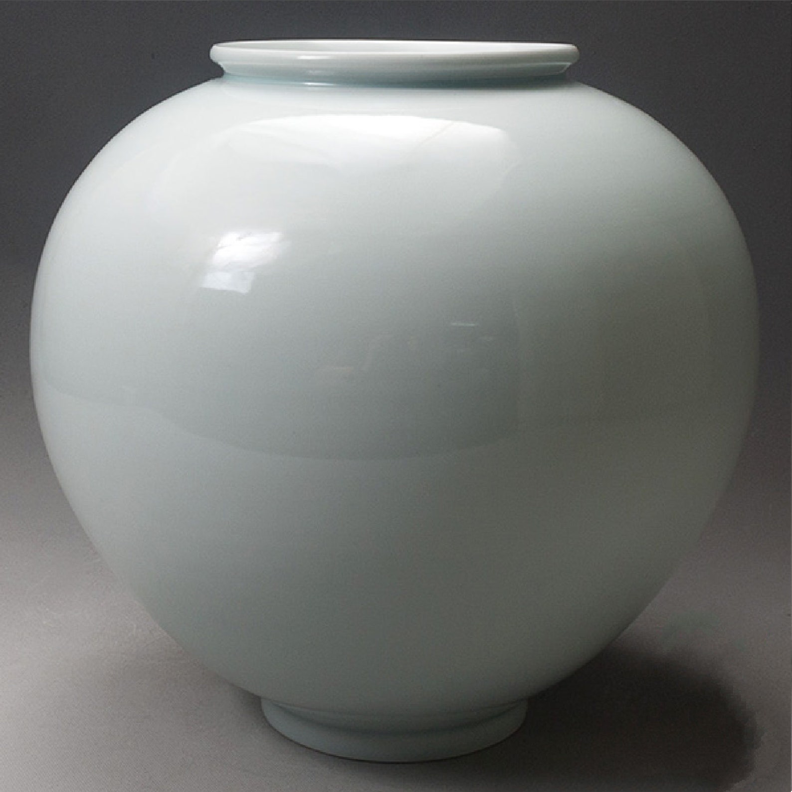 Korean Moon Jar glossy Handcraft by Pottery Master Etsy