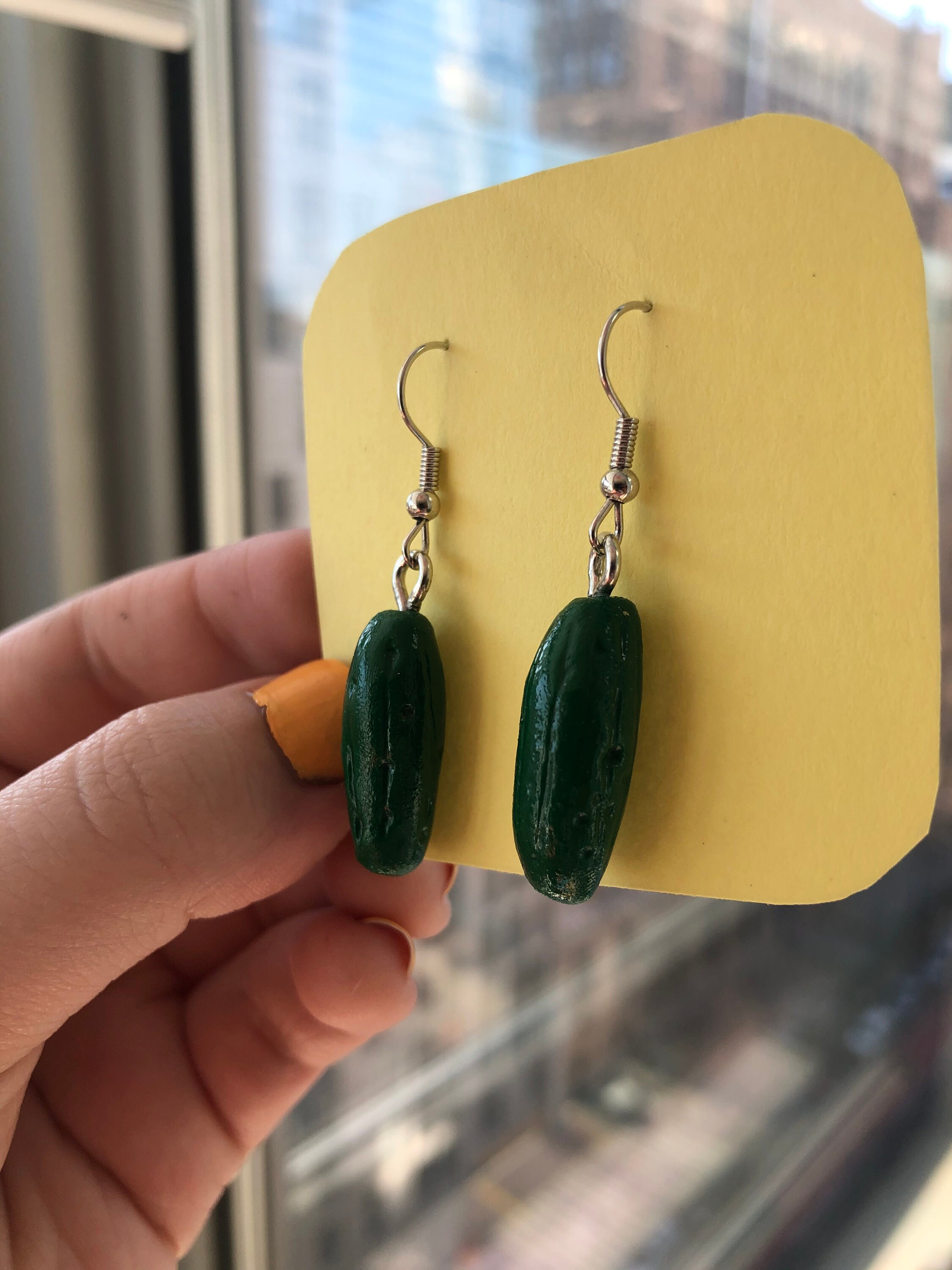 Pickle Earrings Etsy