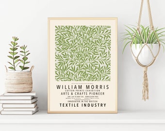 William Morris Digital,Gallery Poster,Artist print,Art Nouveau,Poster Morris,Exhibition Poster,Willow Pattern,Textile Print,Nature Poster