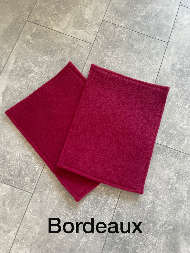 Tapis absorbants pour cobayes, accessoires pour petits animaux doublés en polaire, étanches image 4