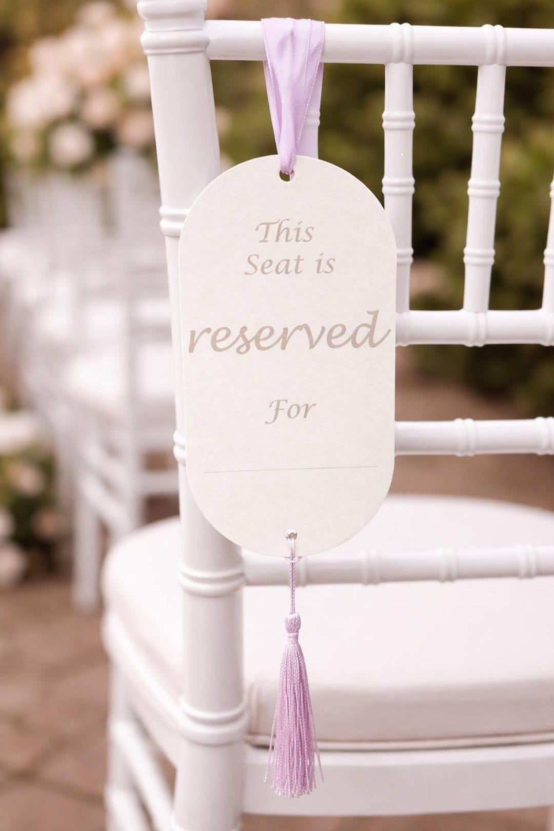 Personalised Reserved Seat Sign - Etsy