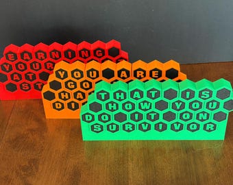 Survivor Phrase Hexagon Puzzle