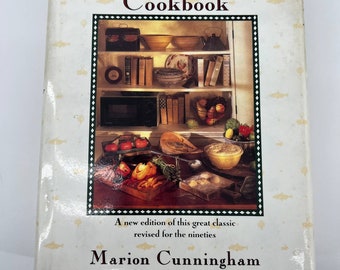 The Fannie Farmer Cookbook by Marion Cunningham 1990 Vintage HC DJ