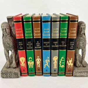 7 Collier&#39;s Junior Classics Vol. 2, 4, 5, 6, 8, 9, 10 Hard Cover 1962