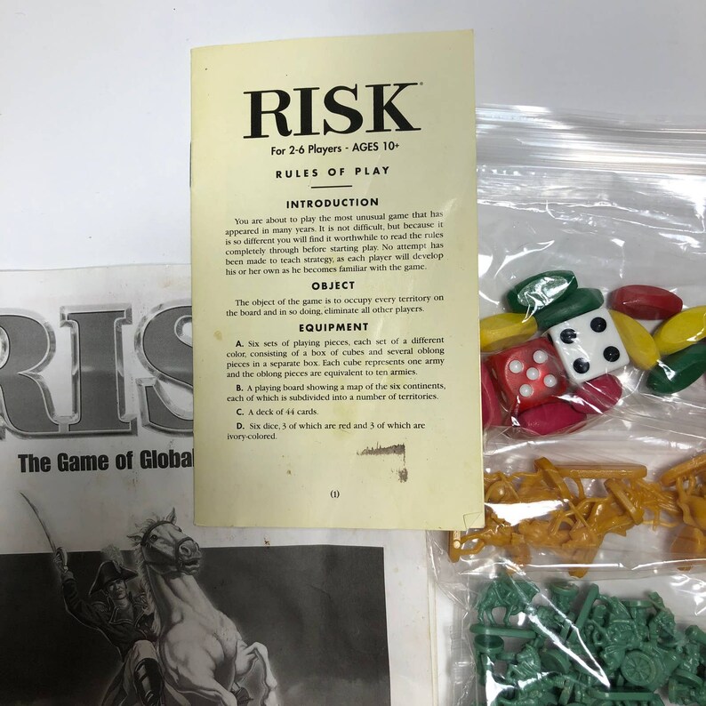 Vintage Hasbro Risk Game mixed lot Replacement Pieces