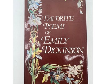 Favorite Poems of Emily Dickinson 1978 Avenel HC/DJ Vintage Poetry Book