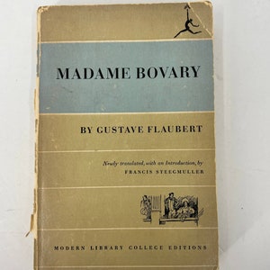 Madame Bovary by Gustave Flaubert 1957 Modern Library College Edition PB