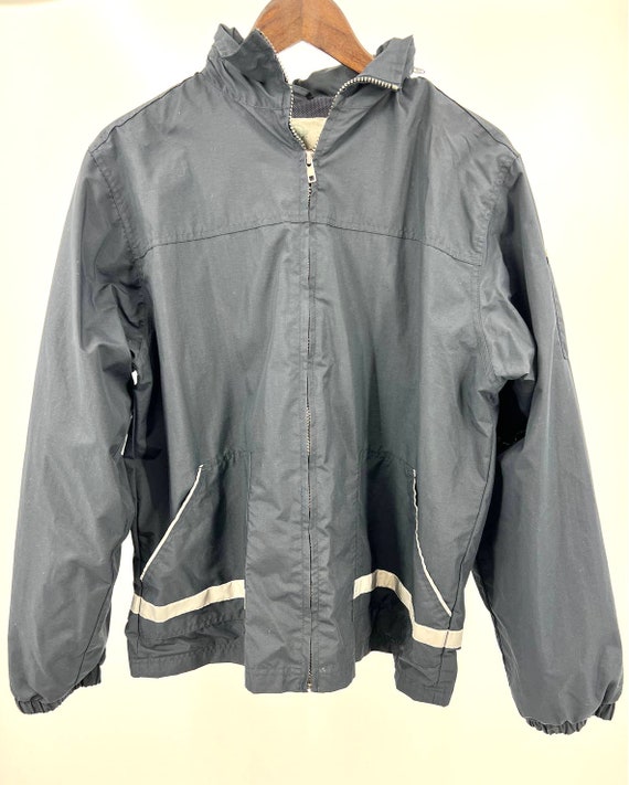 Vintage Dickies Rain Jacket Nylon Blue Zip up Hood Navy Blue | Etsy