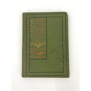 RARE 1897 A Harp of Ten Strings and Other Poems by Josephine Page-Wright Book