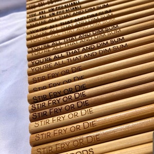 Personalized Chopsticks, Engraved Chopsticks, Wedding favor, Party Favors,Personalize Engrave Sushi Custom Name Unique Gift Japanese Chinese