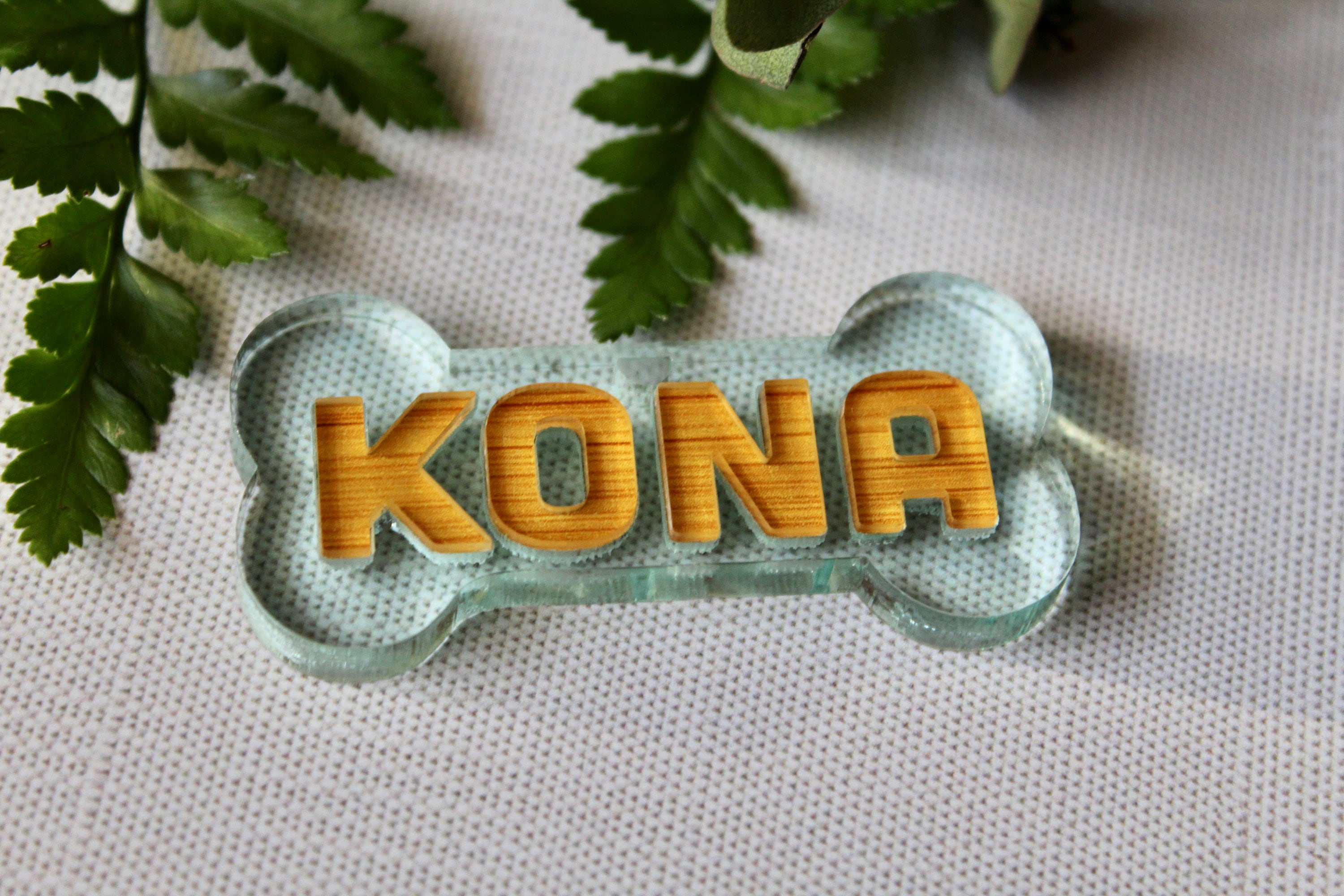 Custom Acrylic Dog Tag Personalized Dog Name Tag Dog ID Name Etsy UK