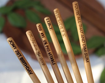 Personalized Chopsticks, Engraved Chopsticks, Wedding favor, Party Favors,Personalize Engrave Sushi Custom Name Unique Gift Japanese Chinese