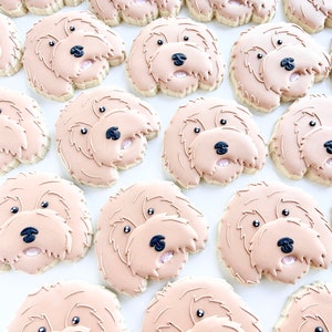 Golden Doodle, Bichon, Lab, Frenchie/Boston Terrior, Yorkie, or Boxer Dog Face Cookie Cutters image 2
