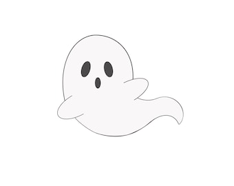 Ghost 2 Cookie Cutter