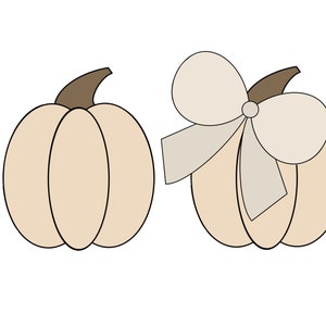 Pumpkin with or without Bow Cookie Cutter