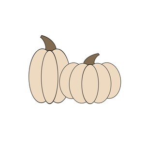 Double Pumpkins Cookie Cutter