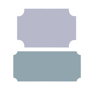 Circle Edged Rectangle 1 or 2 Cookie Cutter