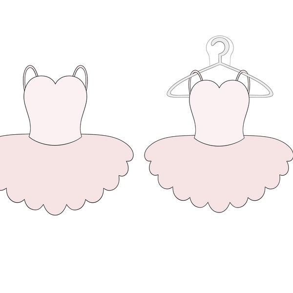 Tutu 1 with or without Hanger Cookie Cutter