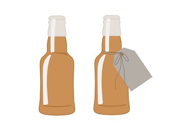 Beer Bottle with or without Tag Cookie Cutters