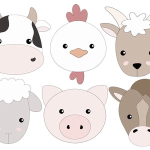 Farm Animal Faces Cookie Cutters
