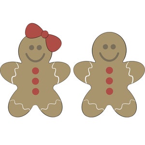 Gingerbread with or without Bow Cookie Cutter
