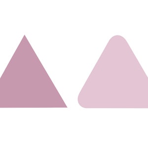 Triangle or Rounded Edged Triangle Cookie Cutter