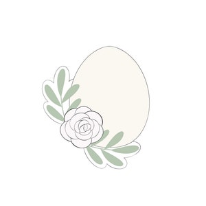 Floral Egg Cookie Cutter