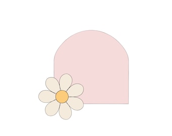 Mod Shape with Daisy Cookie Cutter