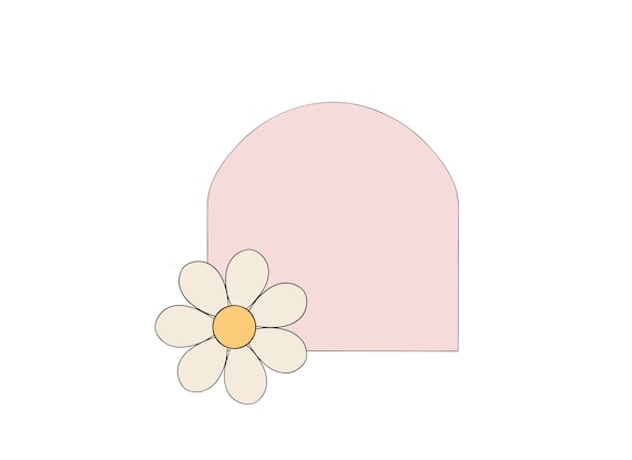 Mod Shape with Daisy Cookie Cutter