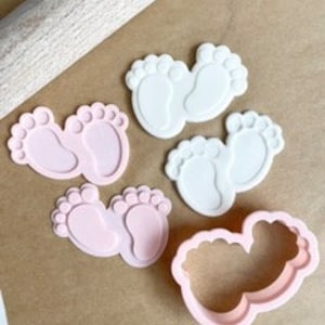 Baby Füße Präge- und Ausstechform Set