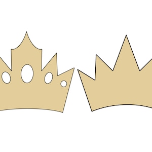 Crown 1 or Crown 2 Cookie Cutter