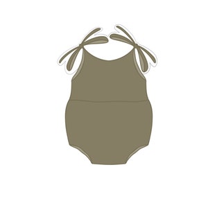 Bow Romper Cookie Cutter