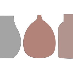 Vase 1, 2, or 3 Cookie Cutter