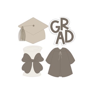 Graduation Minis Cookie Cutters